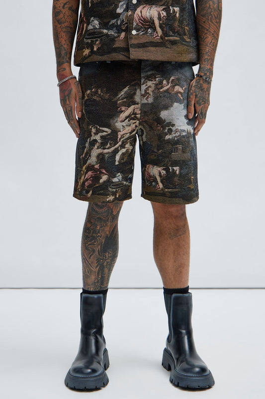 Cassiel Tapestry Shorts - Multi Color Fashion Nova