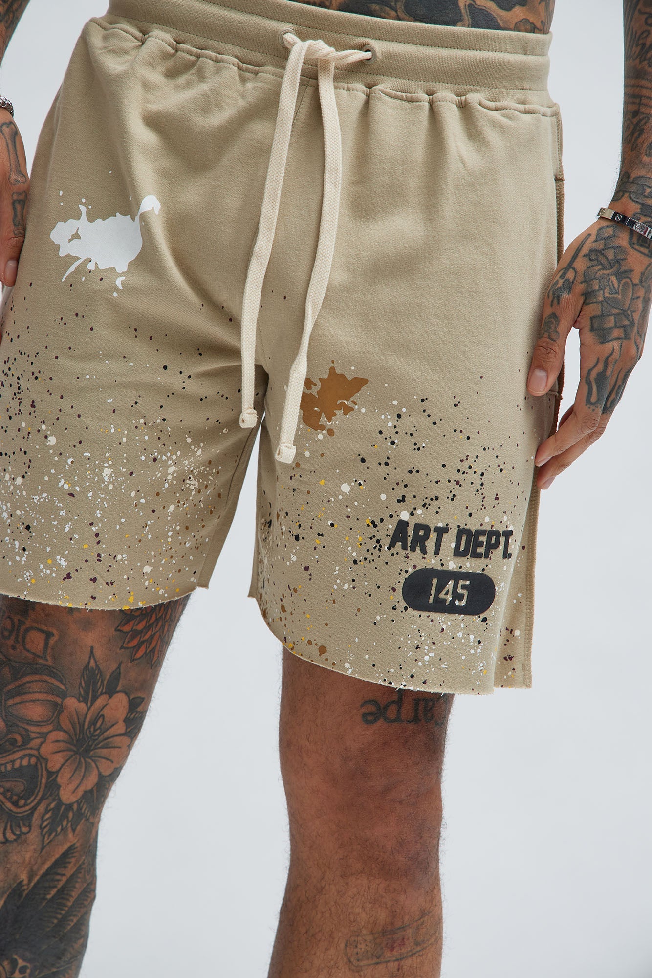 Art Dept Sweatshorts - Khaki Fashion Nova