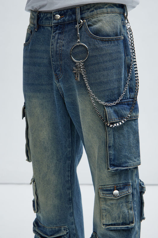 Cross You Off Layered Pant Chain - Silver Fashion Nova
