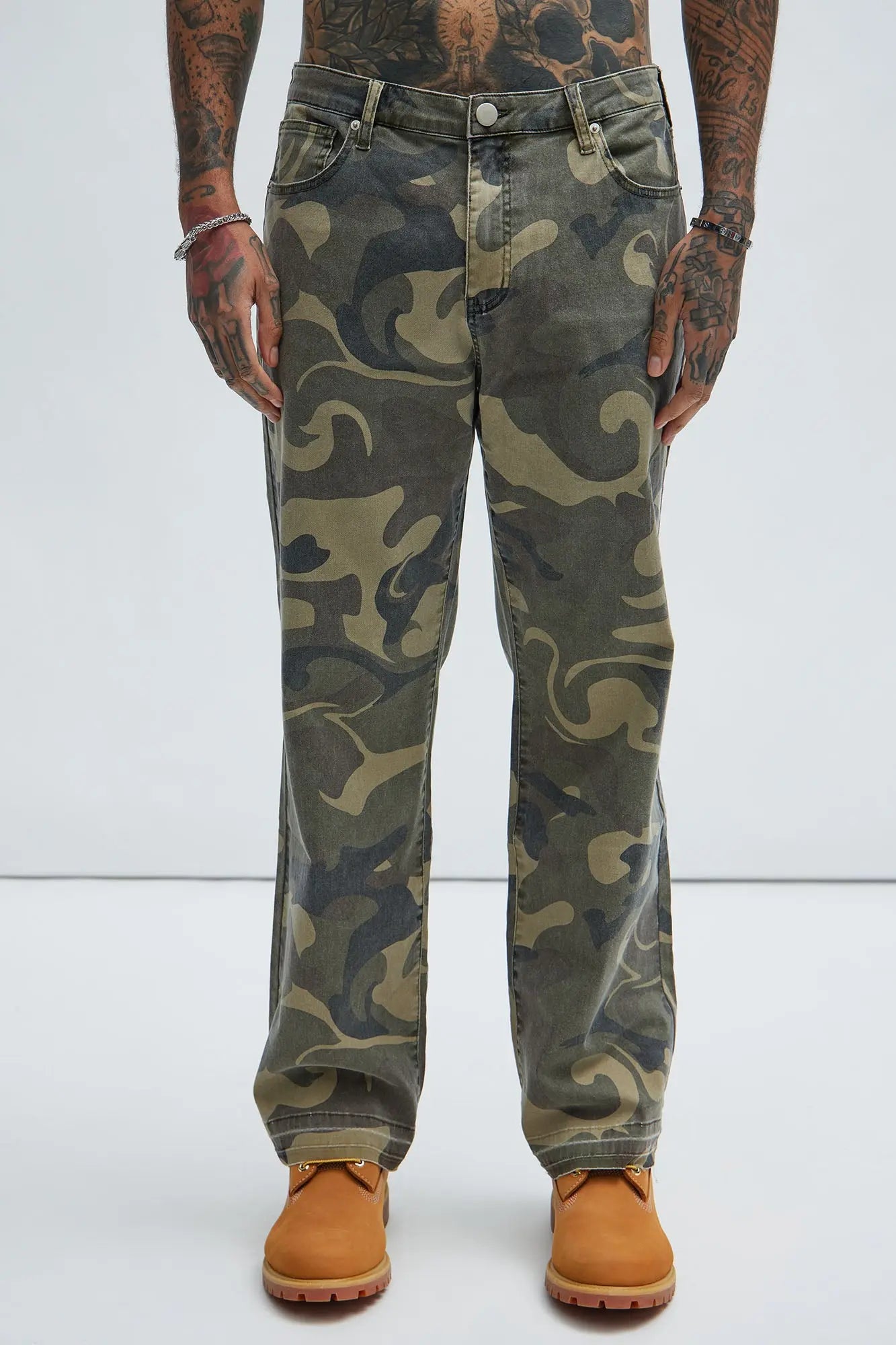 Won't Do Camo Straight Pants - Camouflage Fashion Nova