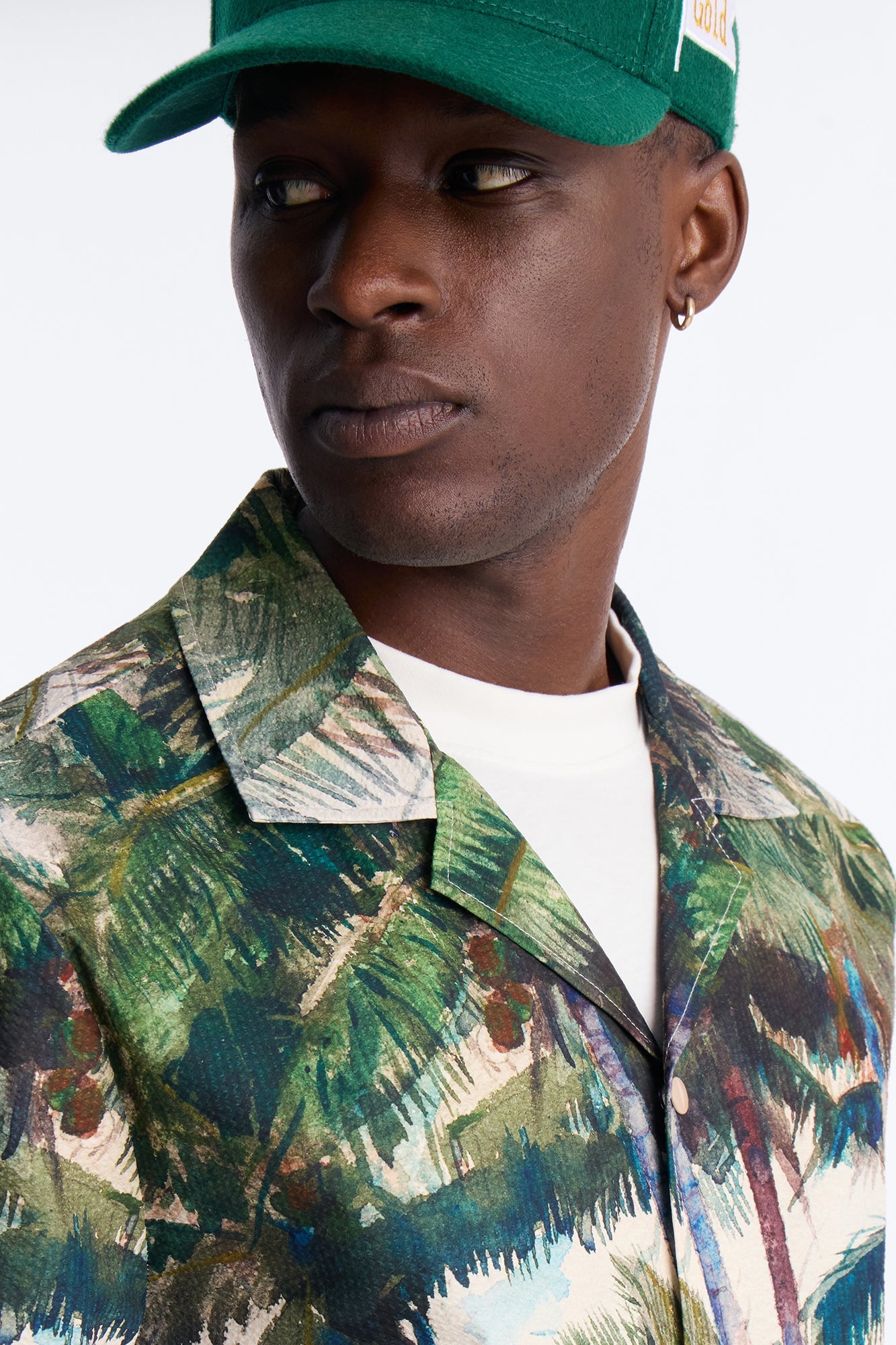 Tropical Get Away Printed Seersucker Cuban Collar Button Up Shirt - Multi Color Fashion Nova