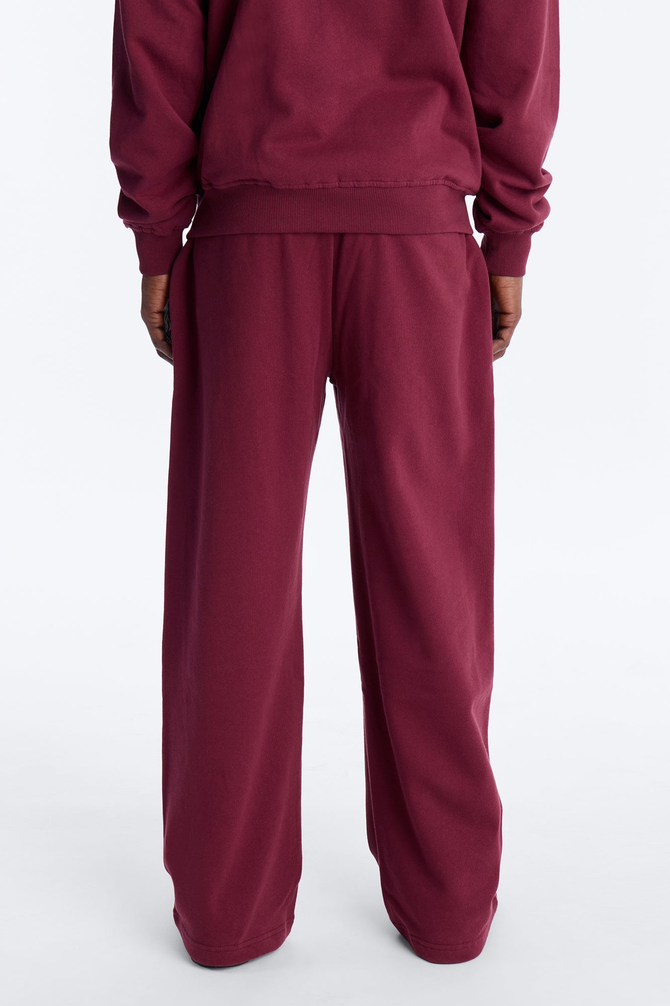 Cross Patch Sweatpants - Burgundy Fashion Nova
