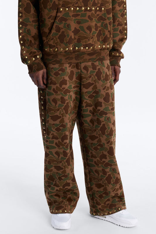 Baggy Frontline Studded Camo Sweatpants - Camouflage Fashion Nova