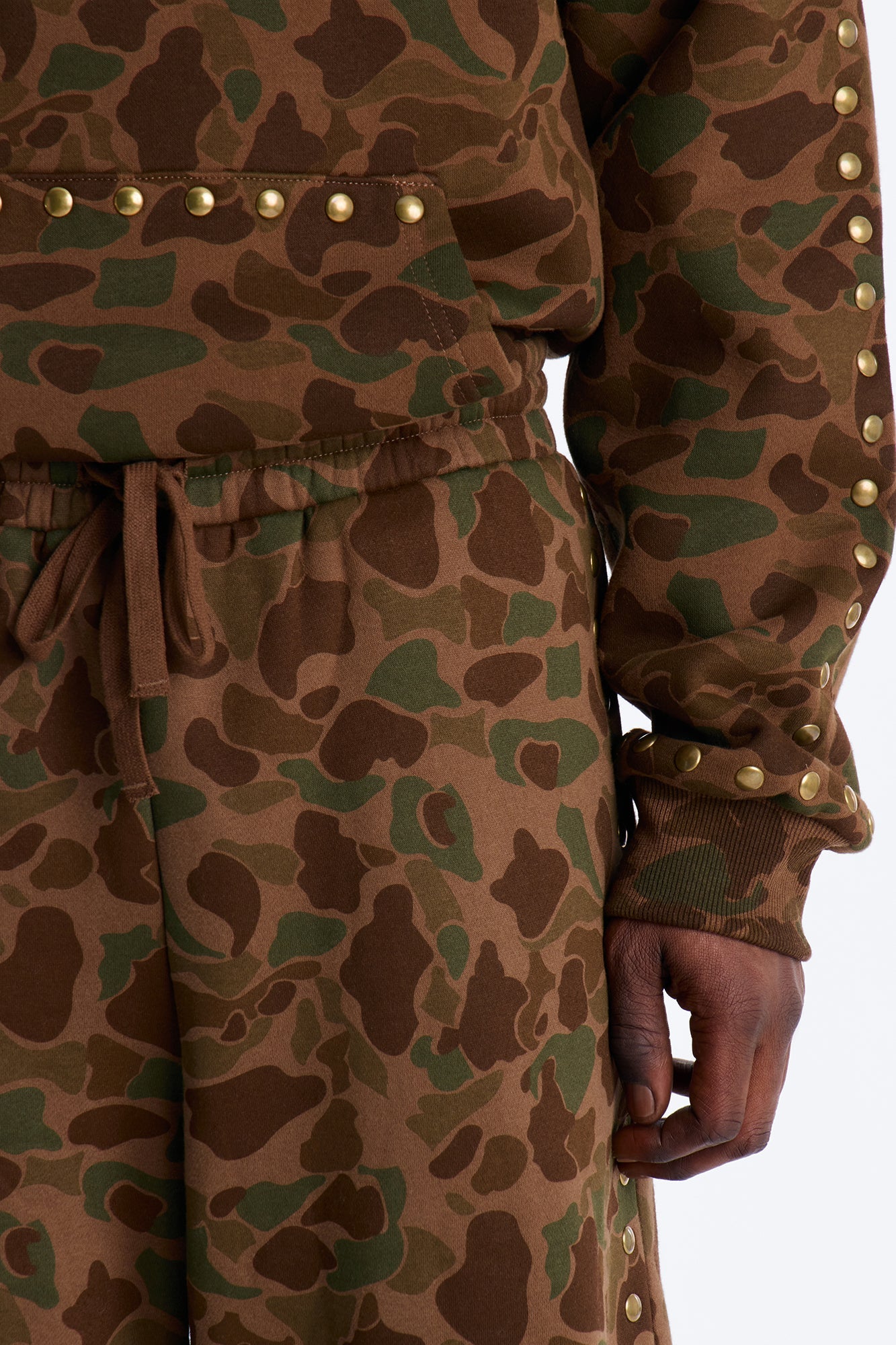 Baggy Frontline Studded Camo Sweatpants - Camouflage Fashion Nova