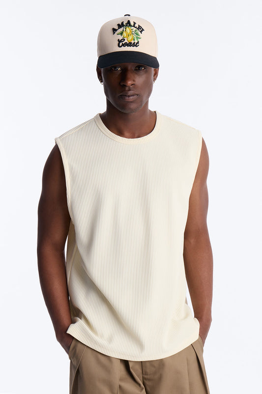Show Up Muscle Tank - Off White Fashion Nova