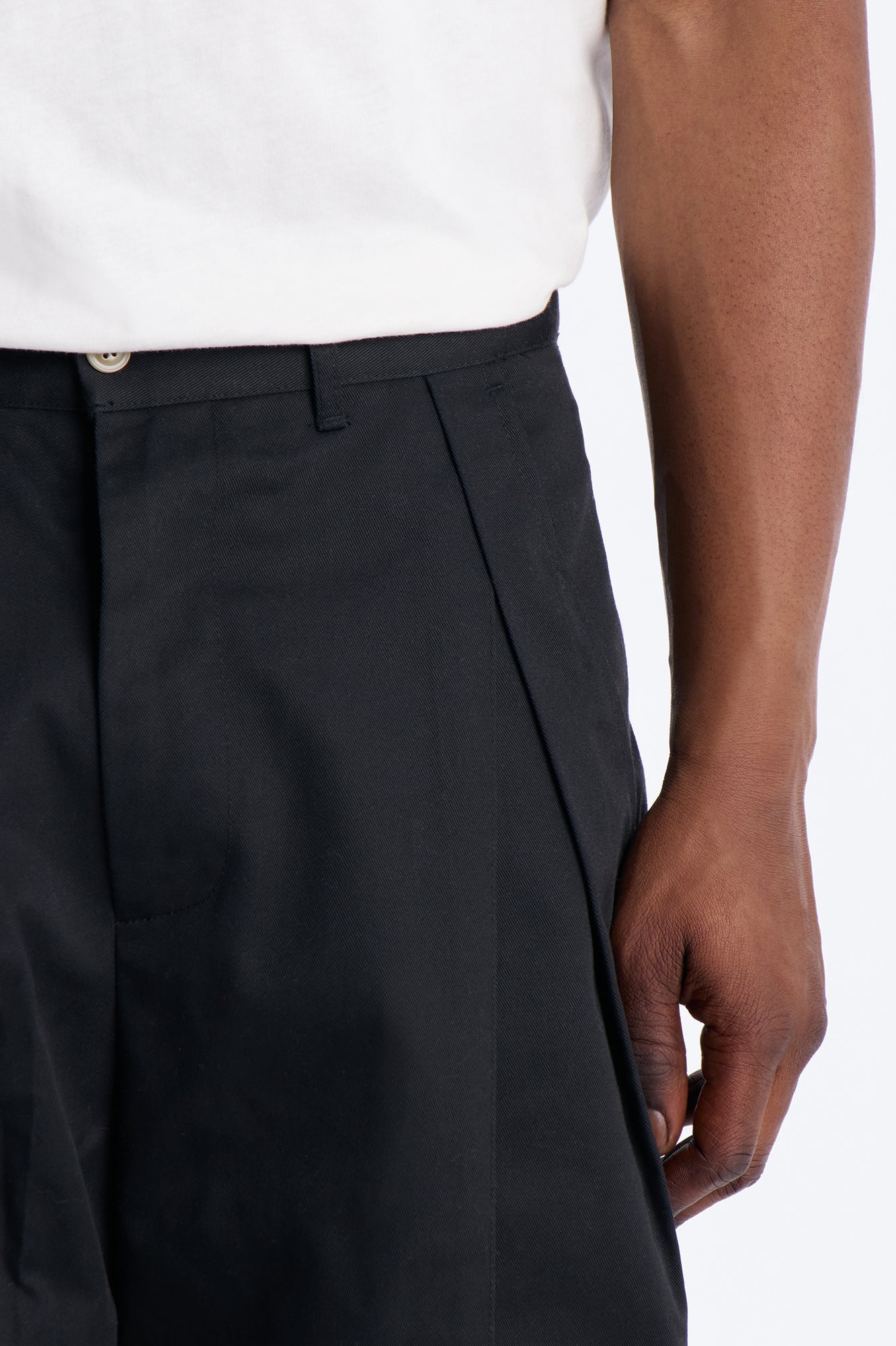 Wide Leg Doheny Abstract Blade Trouser - Black Fashion Nova