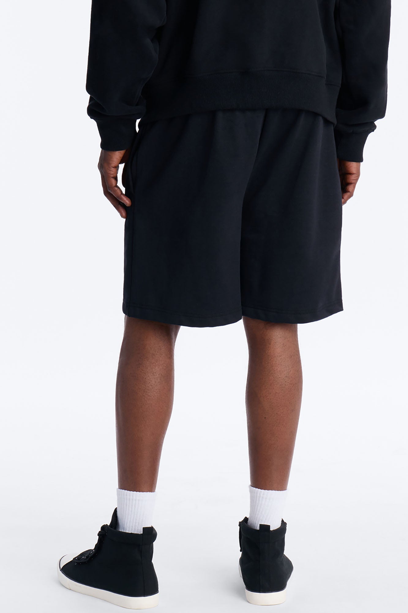 Digital Tribal Sweatshorts - Black Fashion Nova