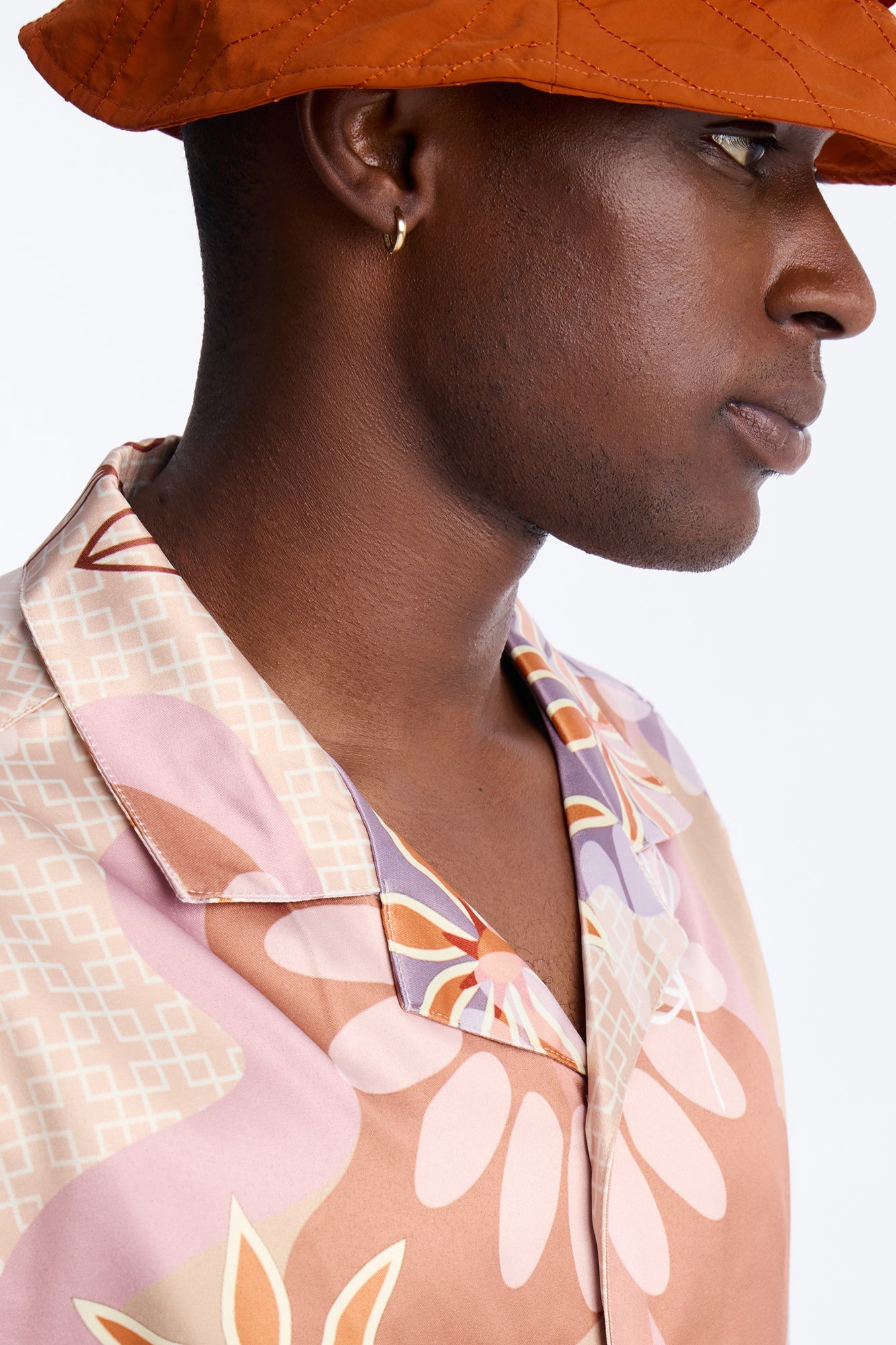 Relaxed Palm Bloom Cuban Button Up Shirt - Pink Fashion Nova