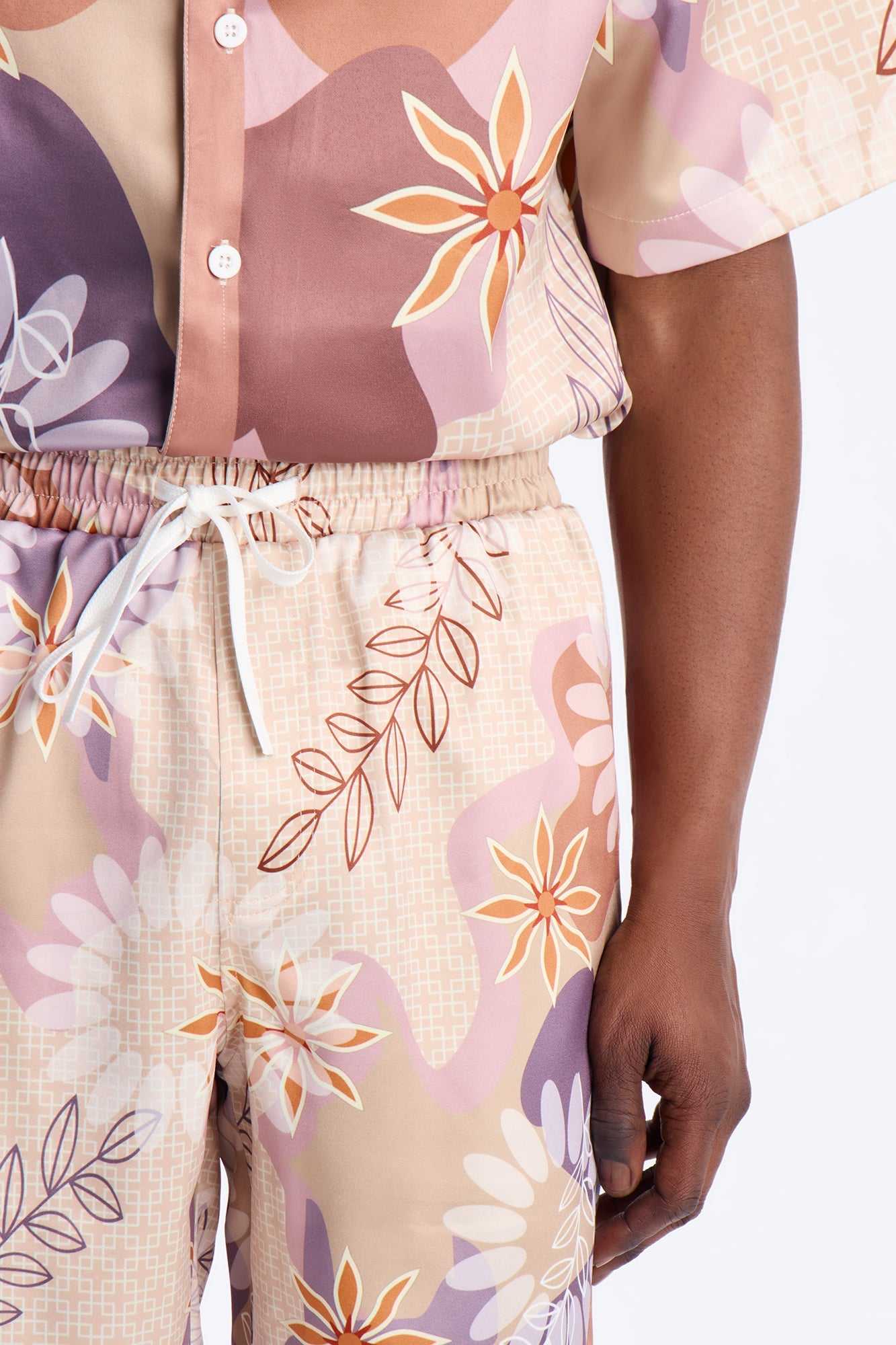 Relaxed Palm Bloom Short - Pink Fashion Nova
