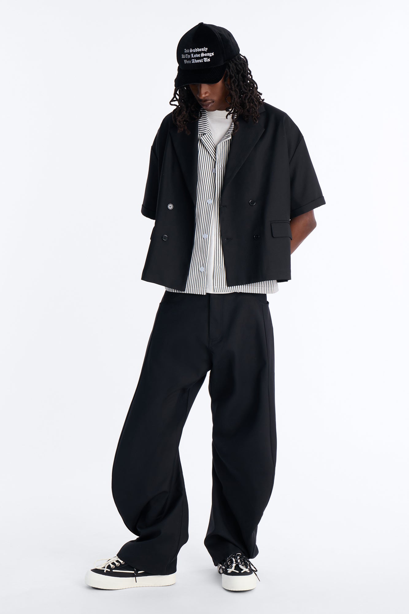 Baggy Icon Quad Trouser - Black Fashion Nova