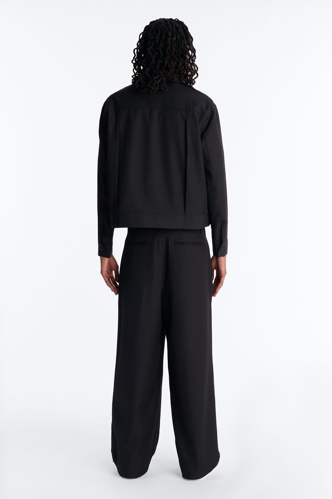 Relaxed Vertical Sync Zip Jacket - Black Fashion Nova