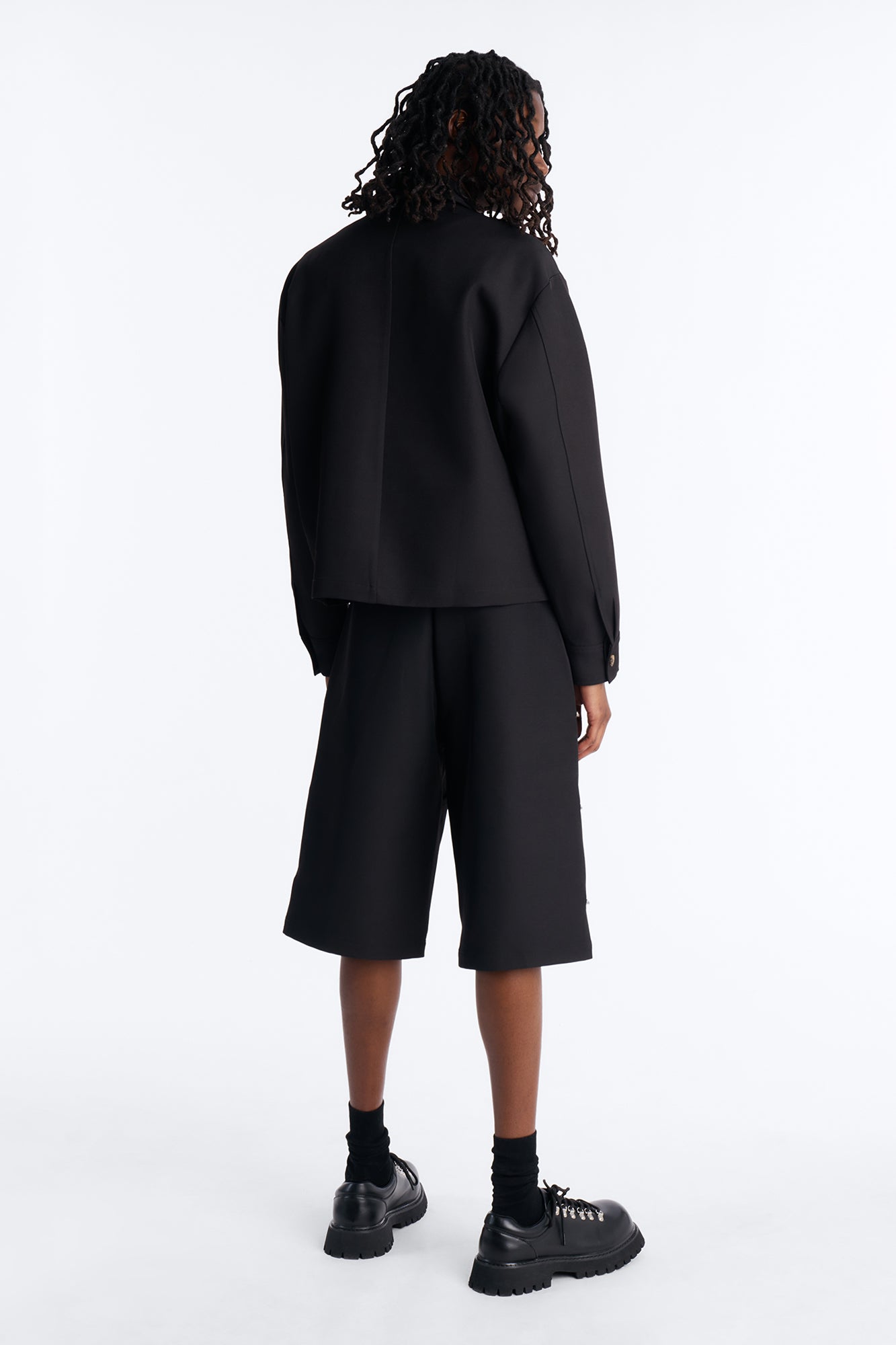 Baggy Vie Clasp Short - Black Fashion Nova