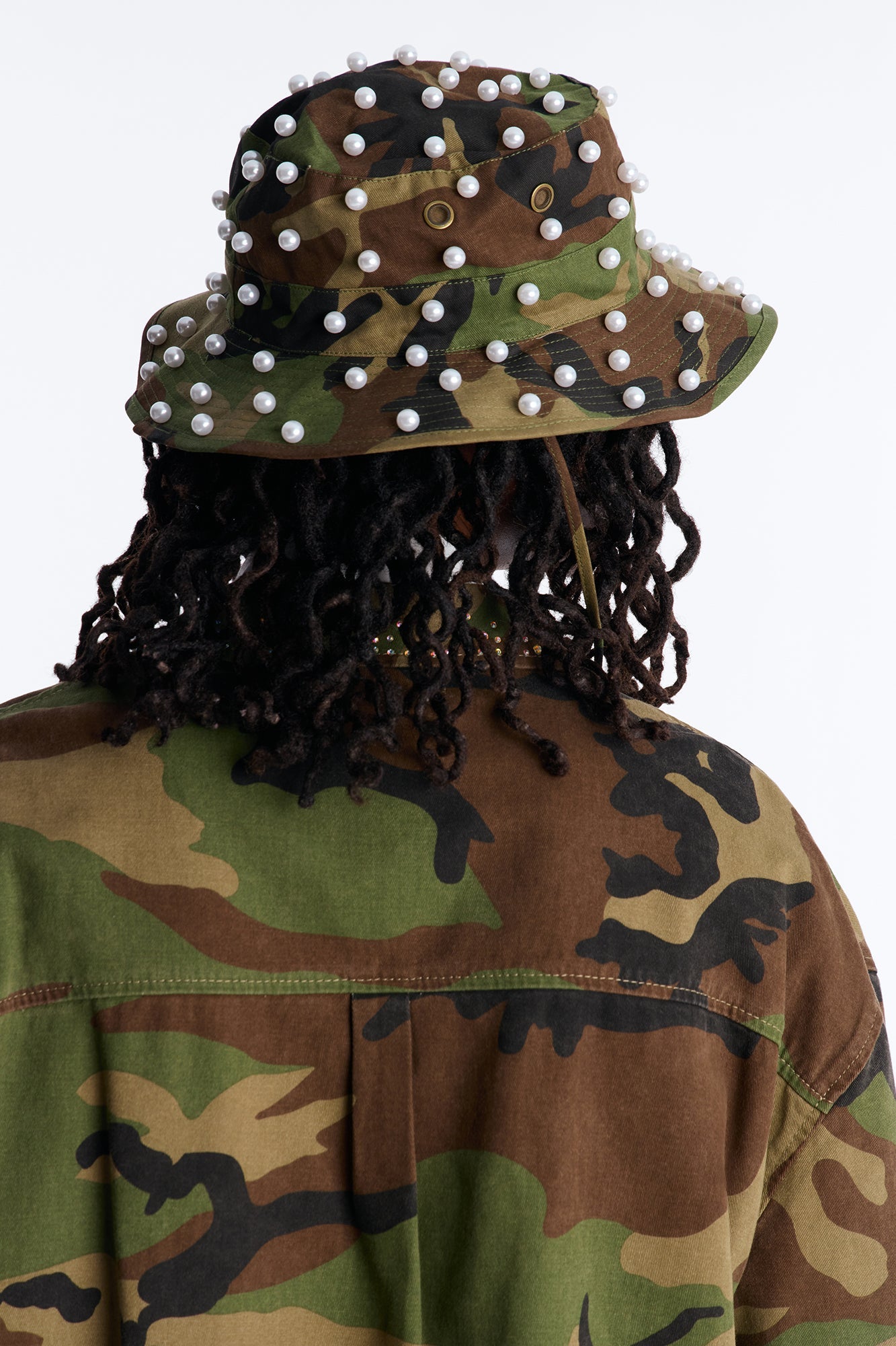 Camo Pearled Bucket Hat - Camouflage Fashion Nova