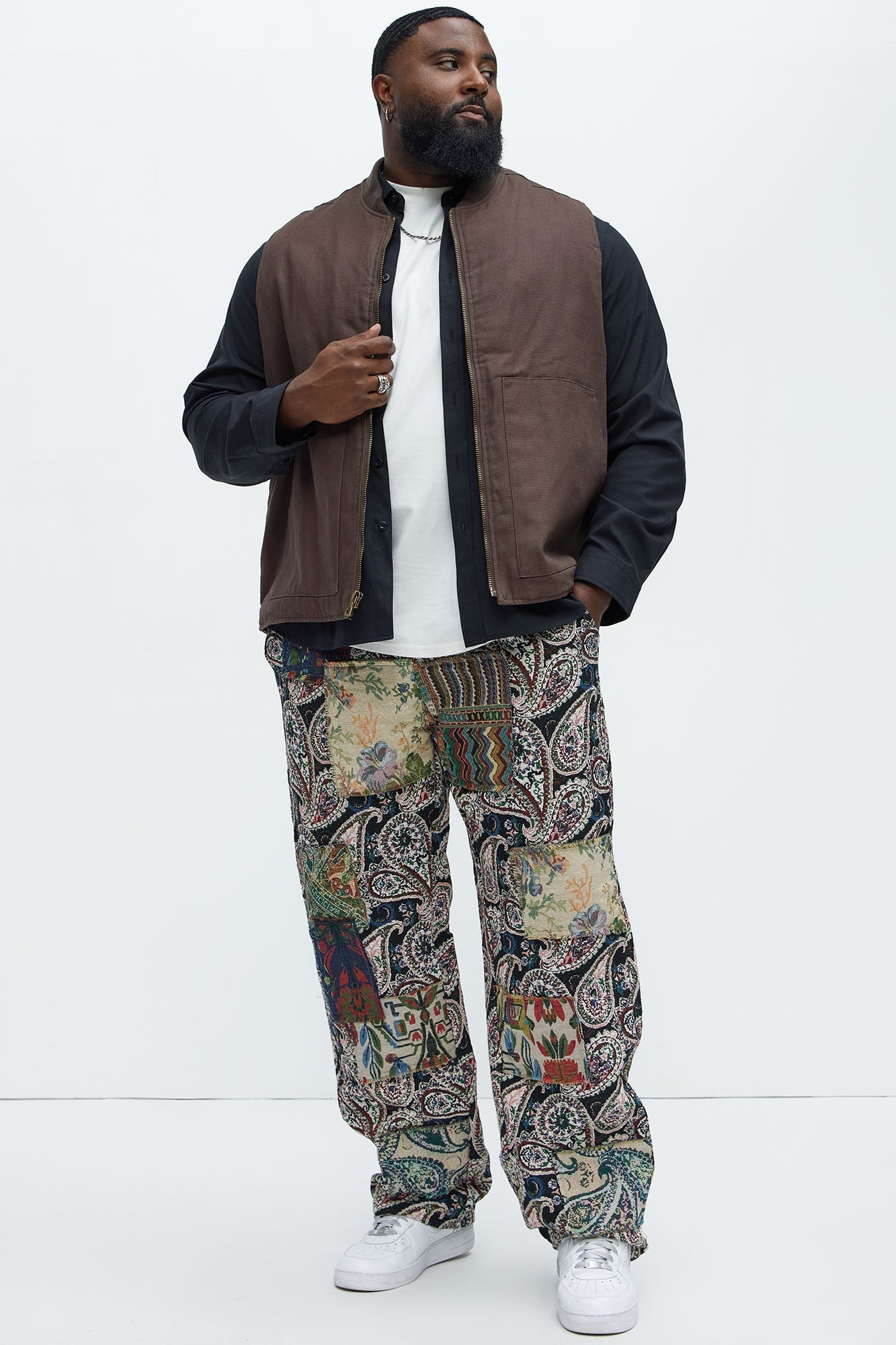 Straight Patch It Up For Me Pants - Multi Color Fashion Nova