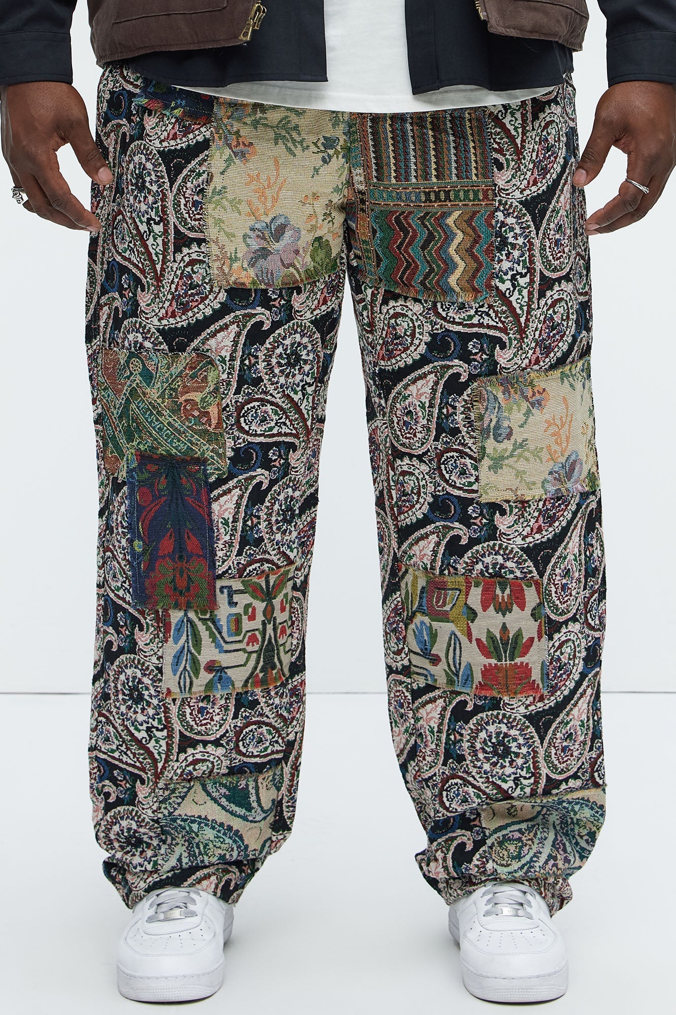 Straight Patch It Up For Me Pants - Multi Color Fashion Nova