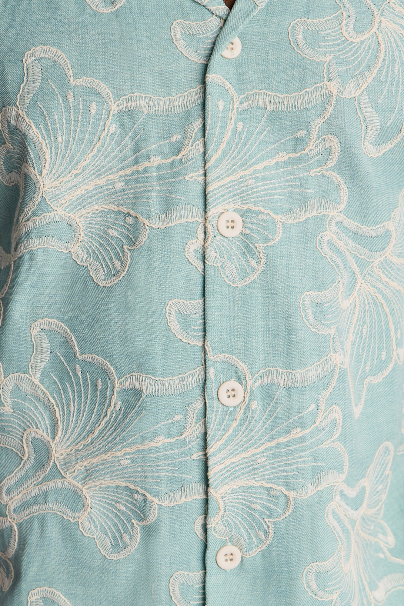 Coastal Drift Cuban Button Up Shirt - Mint Fashion Nova