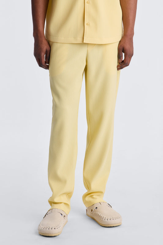 Show Up Slim Slit Pants - Butter Yellow Fashion Nova