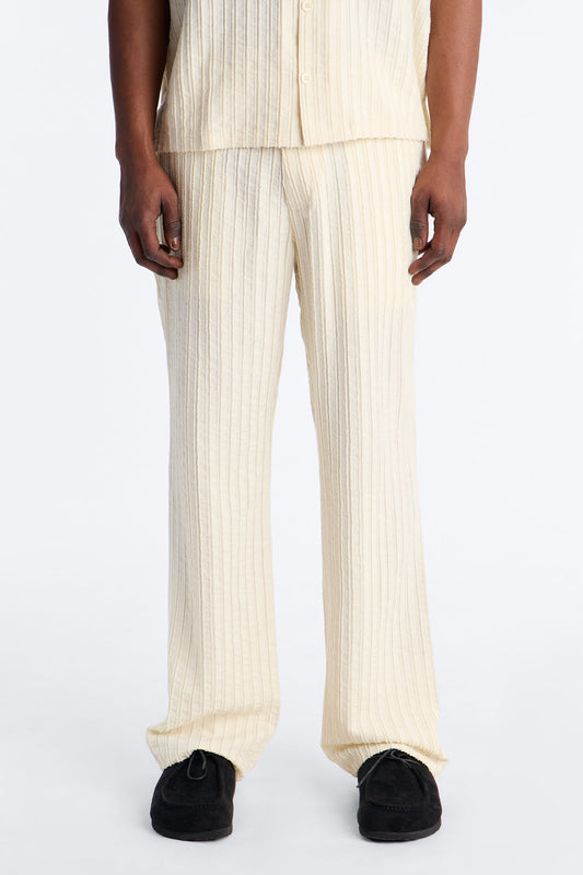 Straight Flare Aegean Pant - Cream Fashion Nova