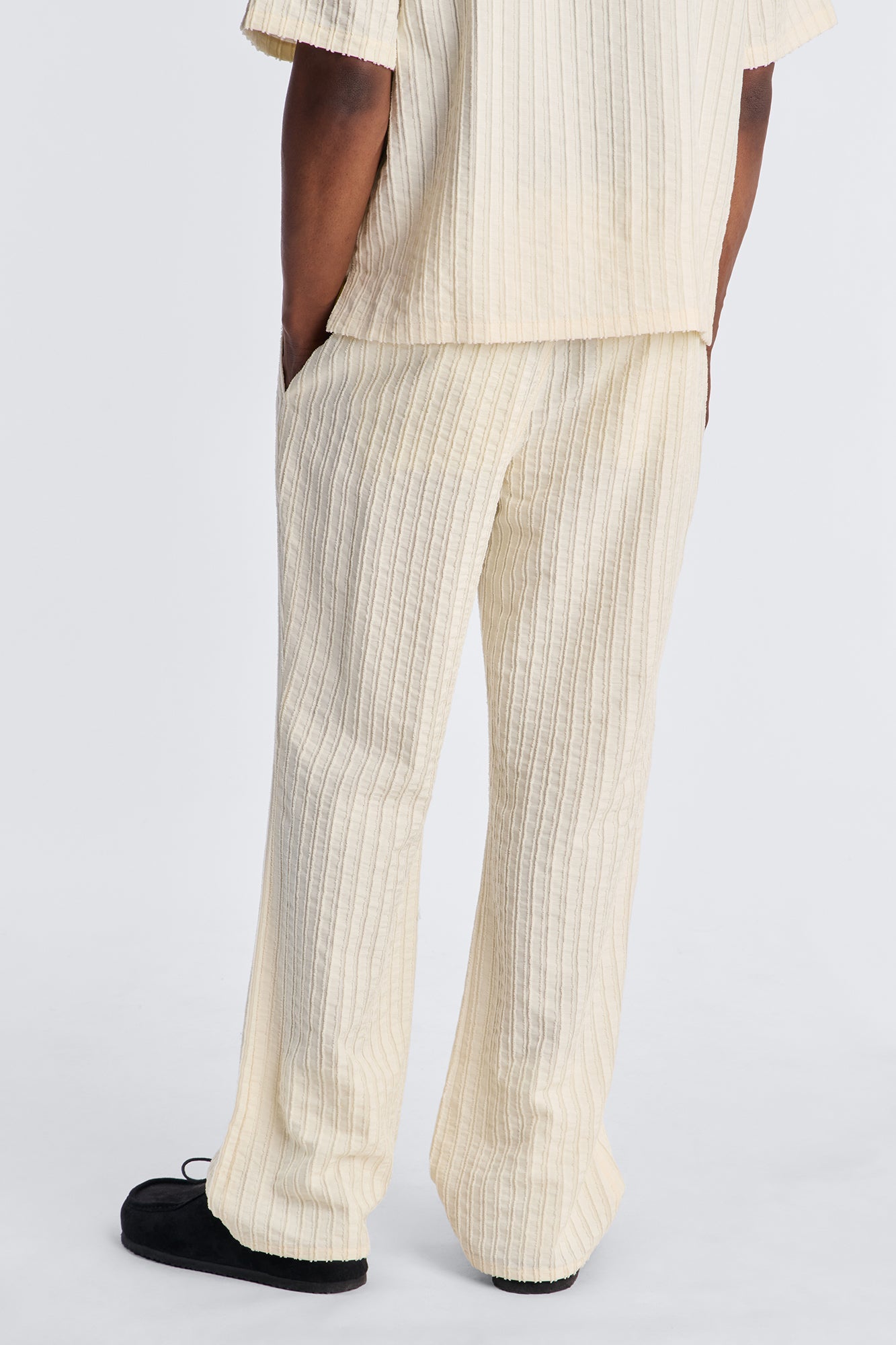 Straight Flare Aegean Pant - Cream Fashion Nova