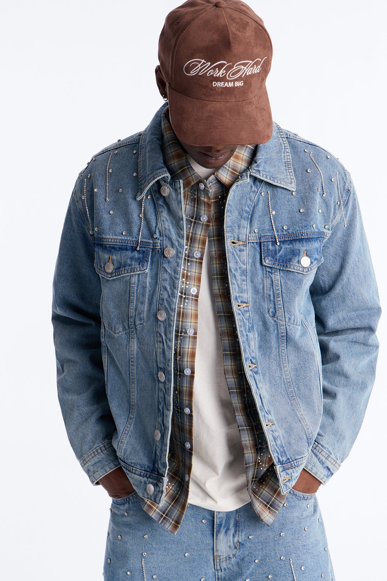 Cropped Street Ice Denim Jacket - Light Wash Fashion Nova
