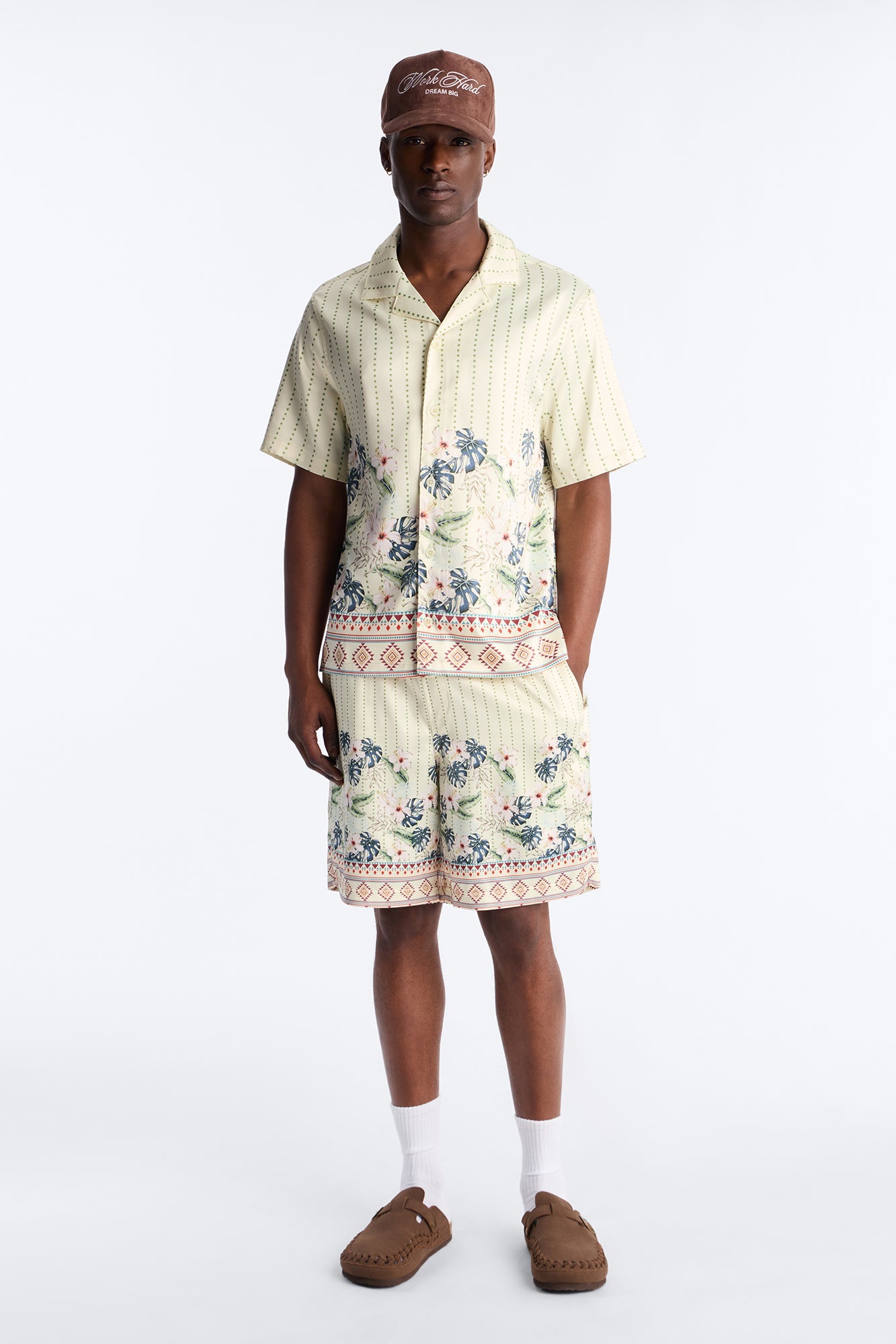 Catalina Island Cuban Collar Button Up Shirt - Yellow Fashion Nova