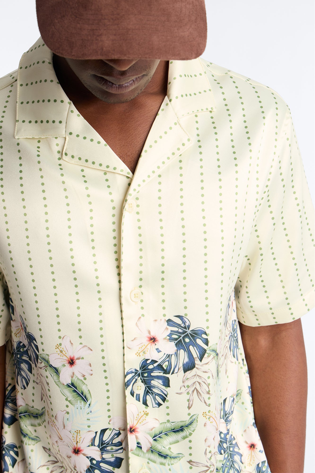 Catalina Island Cuban Collar Button Up Shirt - Yellow Fashion Nova