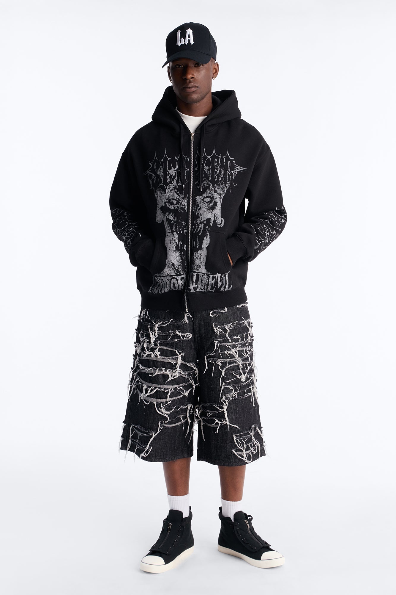Slayer Tour 1988 Vintage Zip Hoodie - Black Wash Fashion Nova