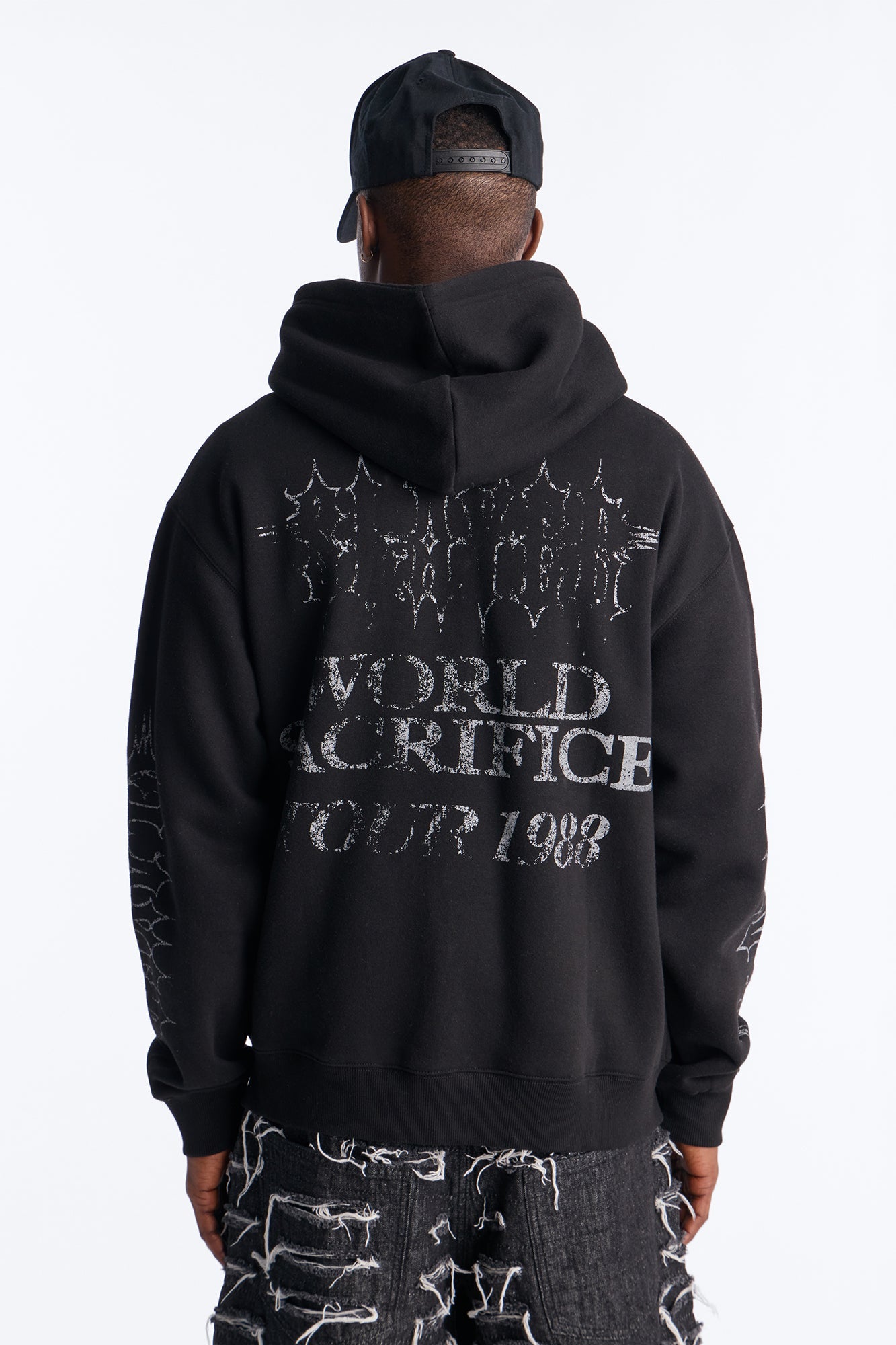 Slayer Tour 1988 Vintage Zip Hoodie - Black Wash Fashion Nova