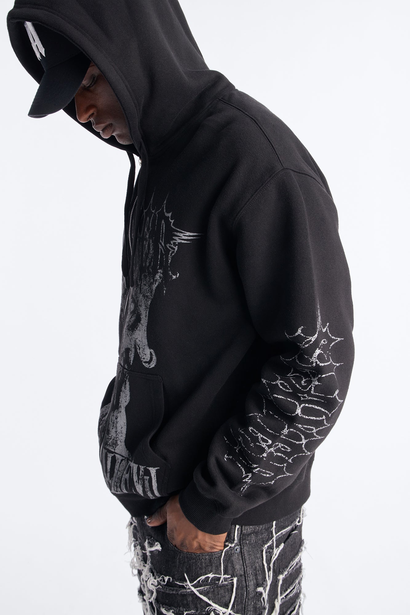 Slayer Tour 1988 Vintage Zip Hoodie - Black Wash Fashion Nova