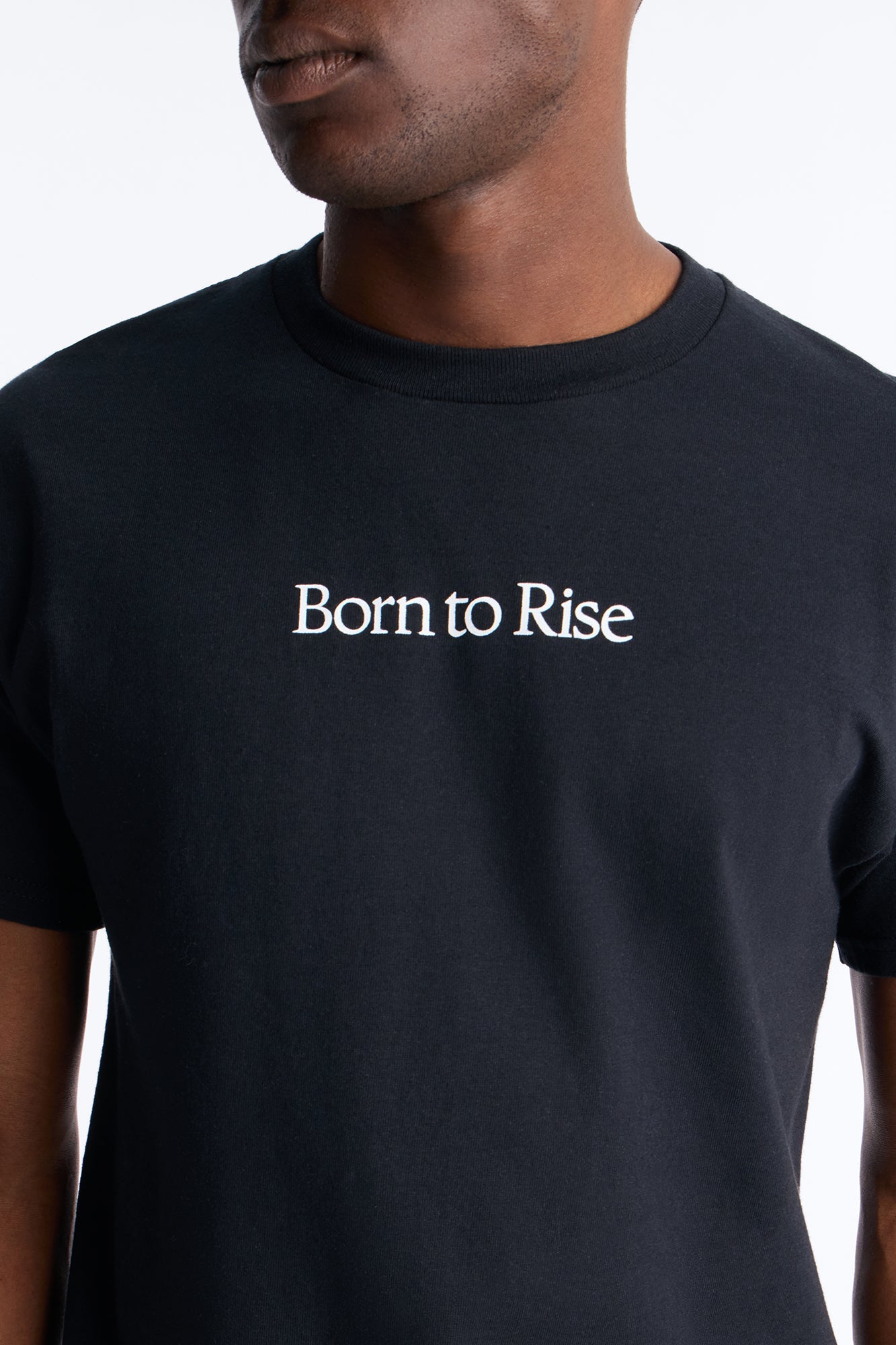 Born To Rise Short Sleeve Tee - Black Fashion Nova