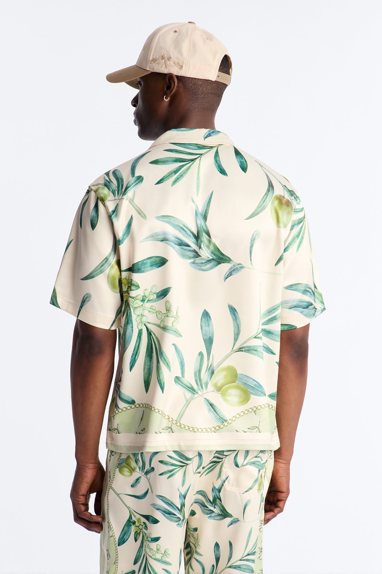 Relaxed Mediterranean Orchard Cuban Button Up Shirt - Green Fashion Nova