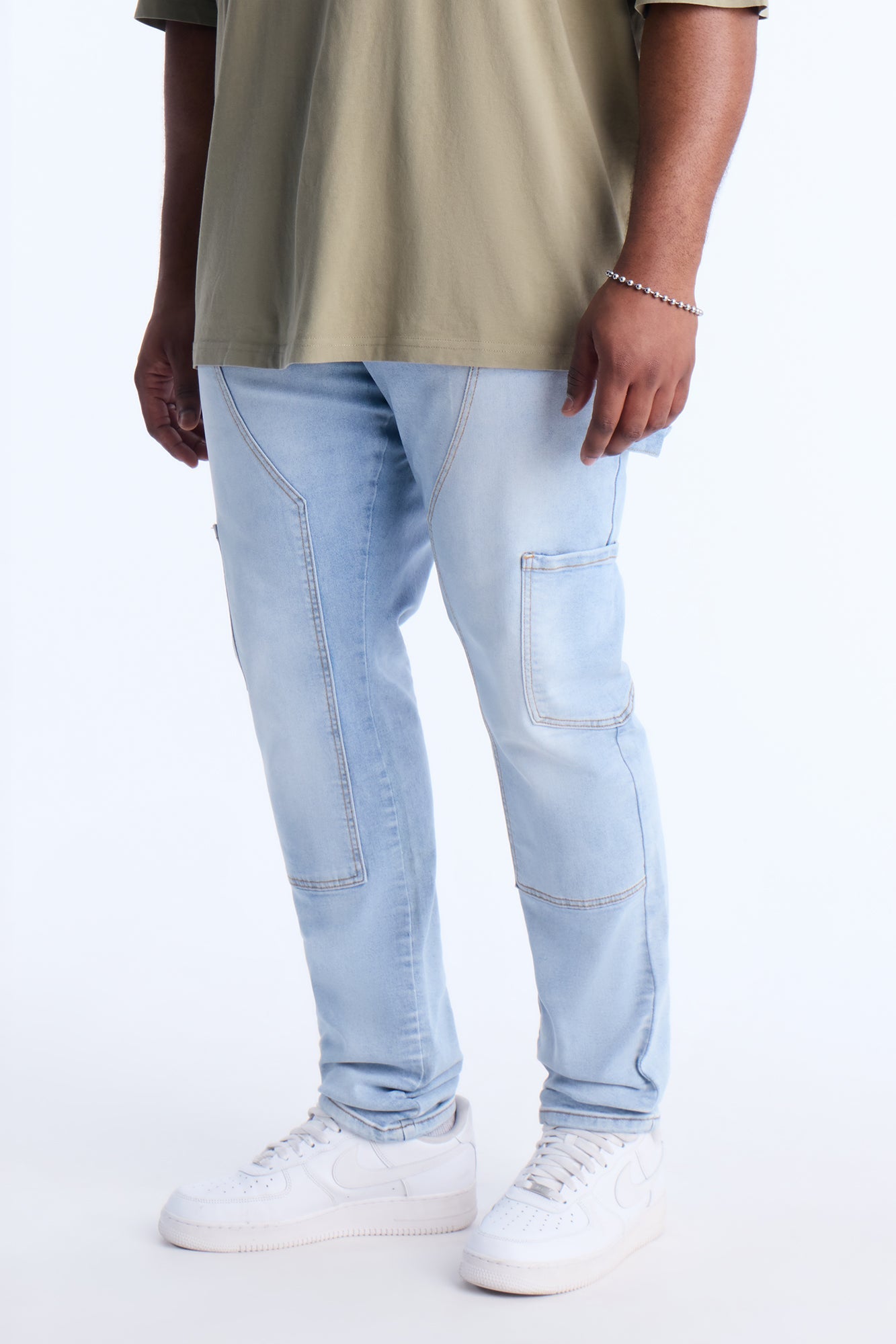 Studio Carpenter Stacked Skinny Jean - Light Wash Fashion Nova
