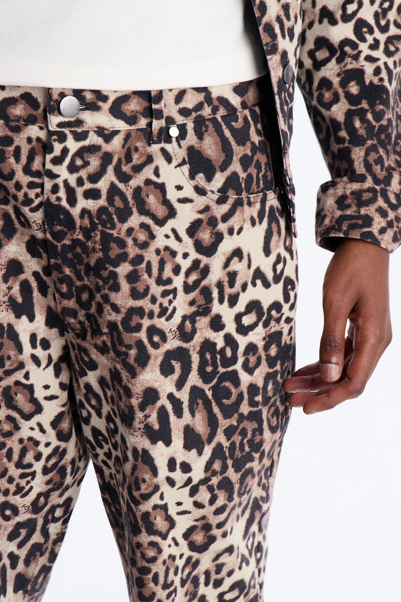 Straight Flare Marcy Wild Leopard Print Pant - Brown Fashion Nova