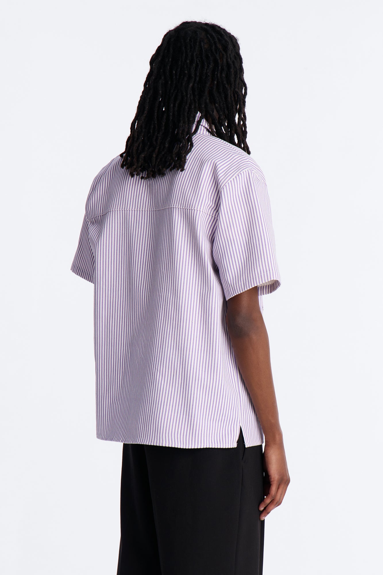 Diamante Trim Mechanic Shirt - Purple Fashion Nova