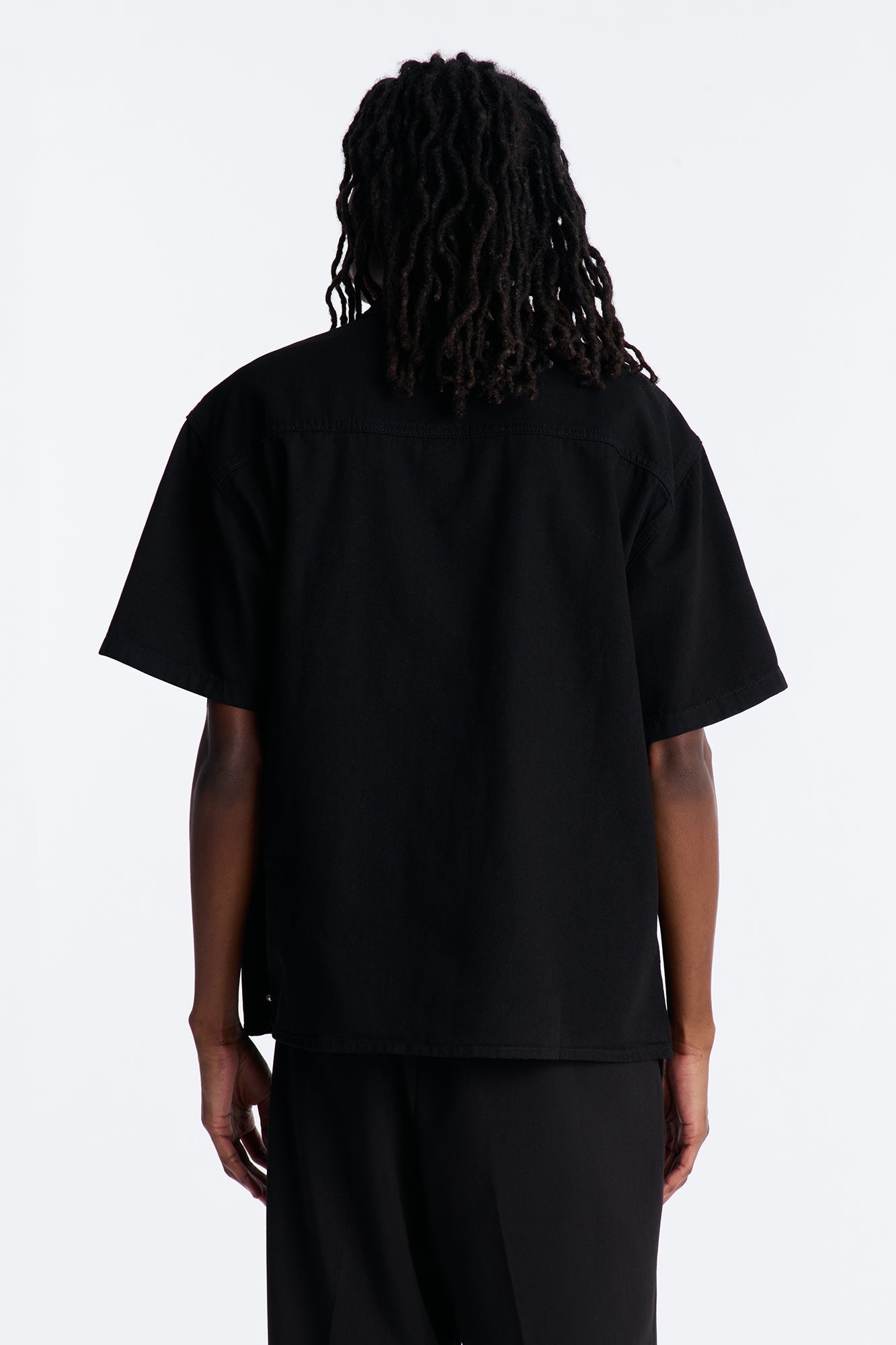 Apex Stud Button Up Shirt - Black Fashion Nova