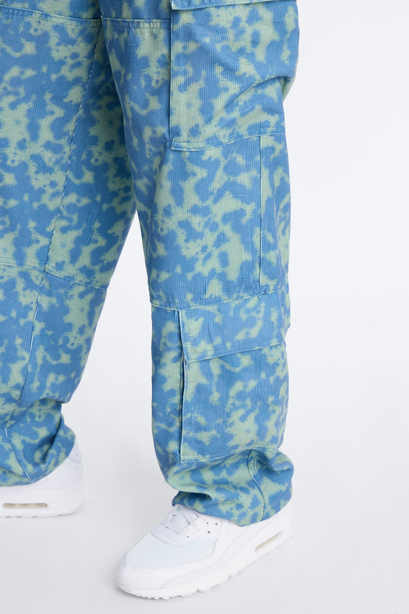 Baggy Terrain Drip Textured Pant - Blue Fashion Nova