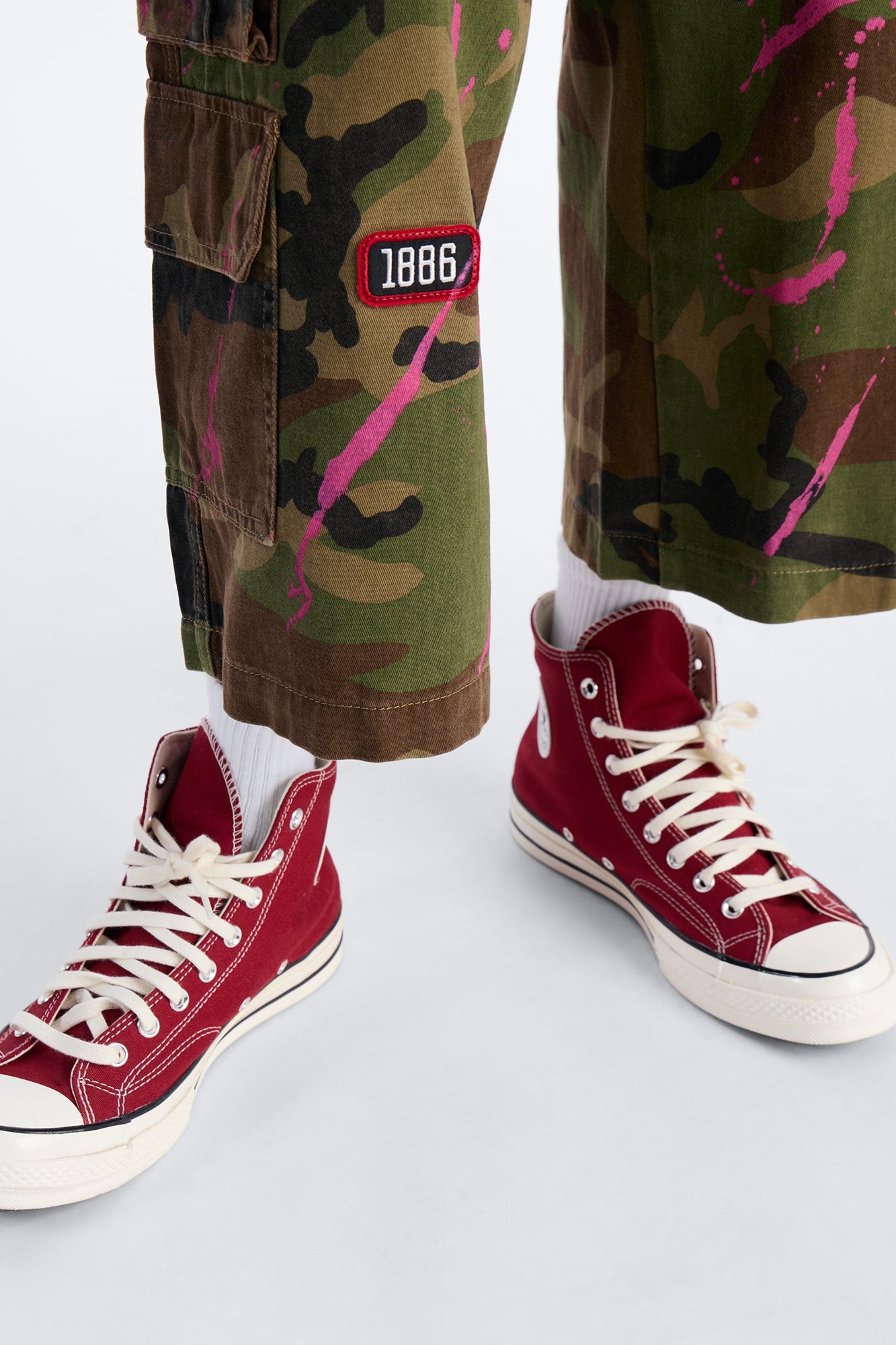 Baggy Art Collide Short - Camouflage Fashion Nova