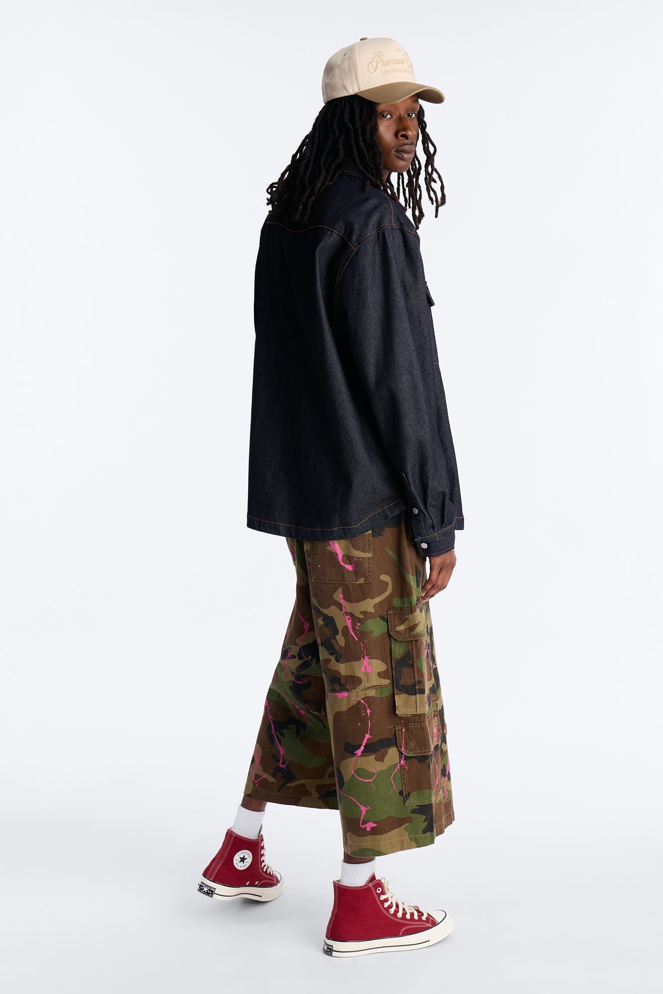 Baggy Art Collide Short - Camouflage Fashion Nova
