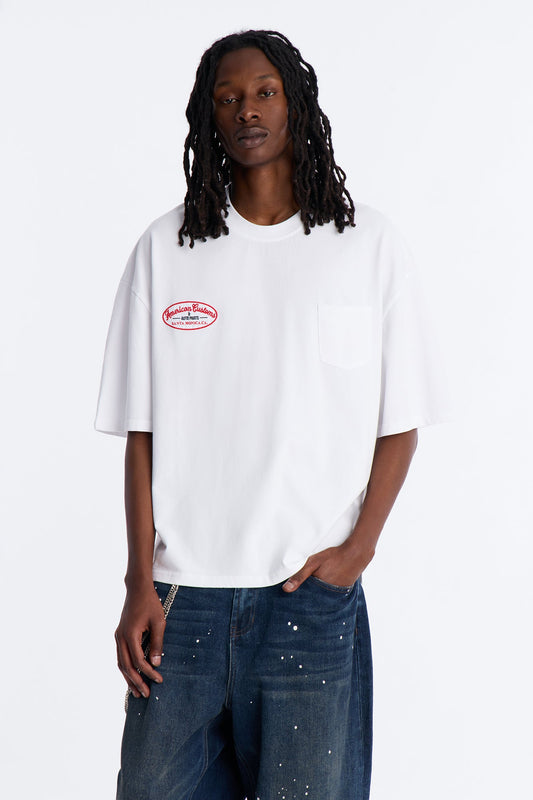 Boxy Gas Station Boxy Tee - White Fashion Nova