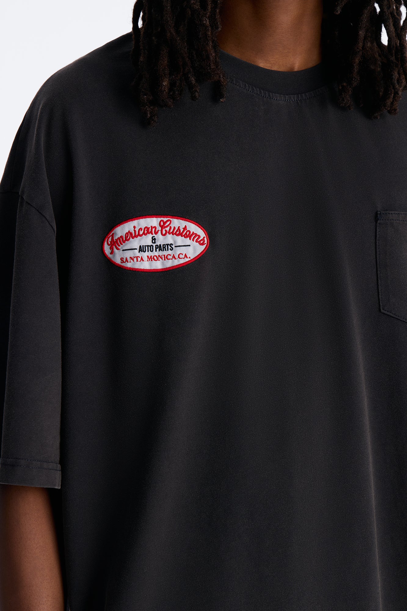 Boxy Gas Station Boxy Tee - Black Wash Fashion Nova