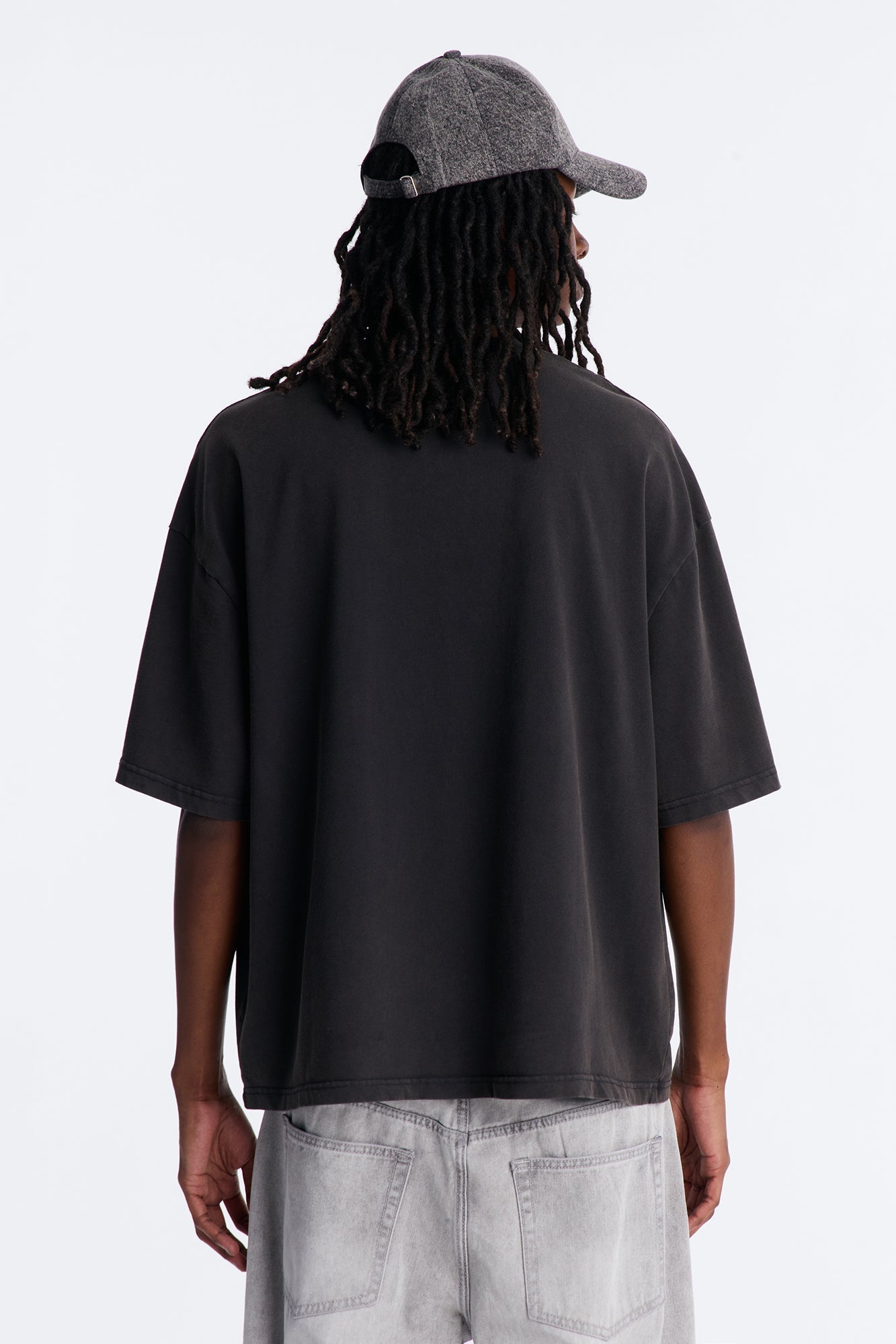 Boxy Gas Station Boxy Tee - Black Wash Fashion Nova