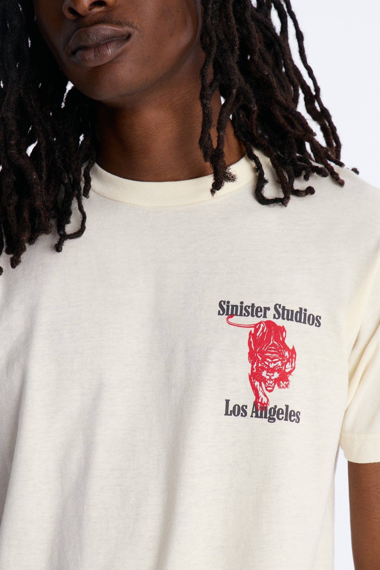 Sinister Studios LA Short Sleeve Tee - Cream Fashion Nova