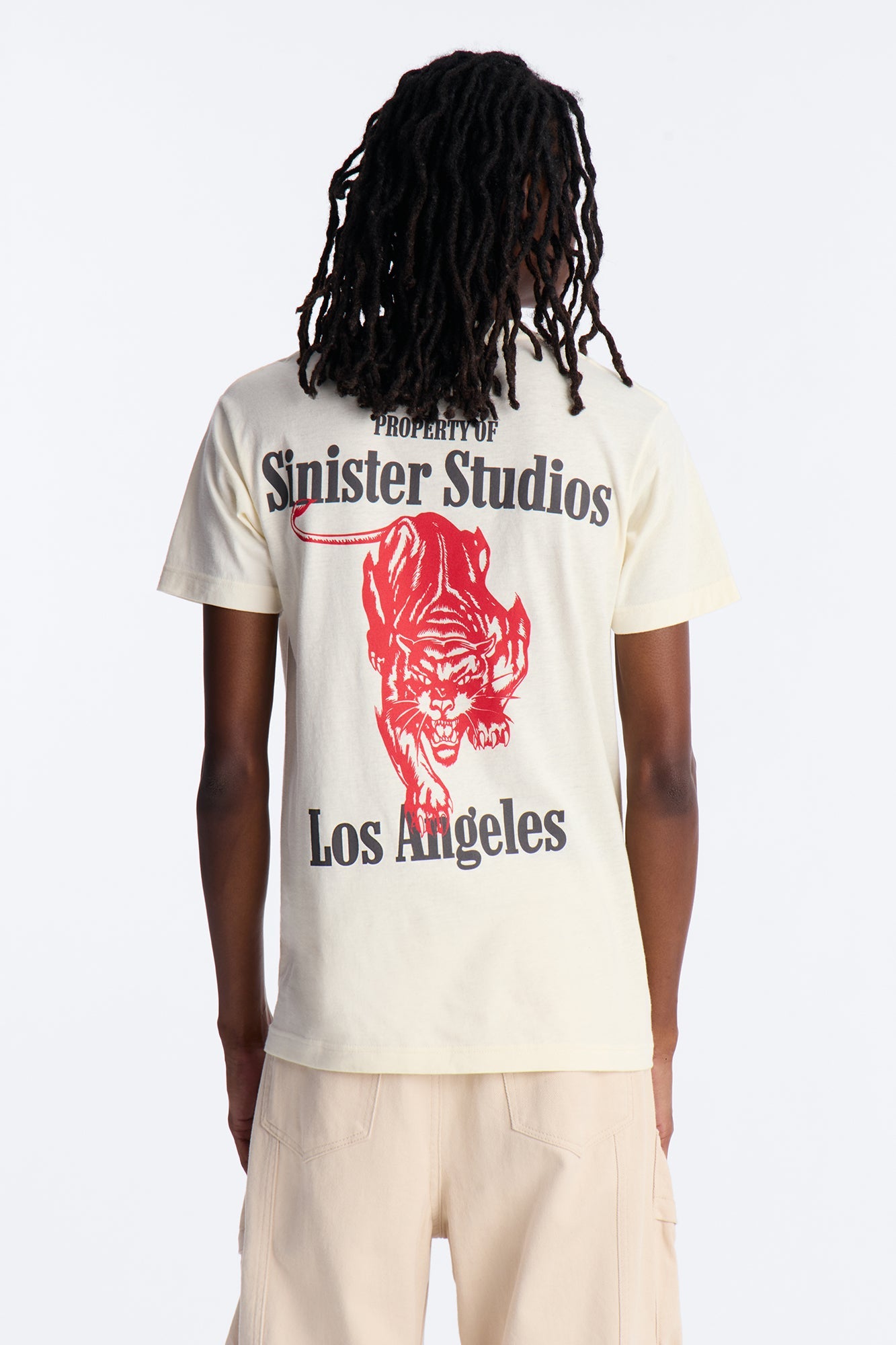 Sinister Studios LA Short Sleeve Tee - Cream Fashion Nova