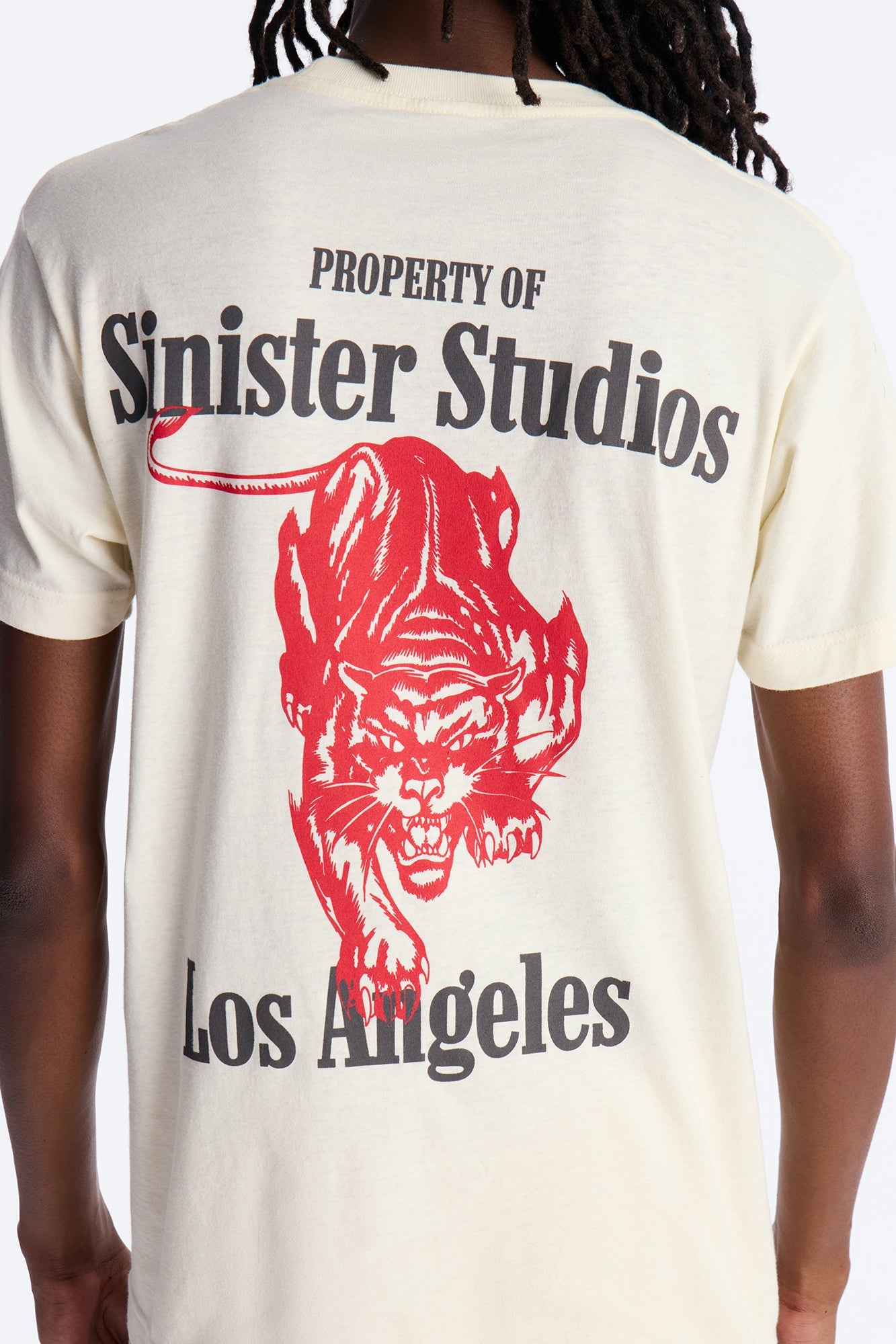 Sinister Studios LA Short Sleeve Tee - Cream Fashion Nova