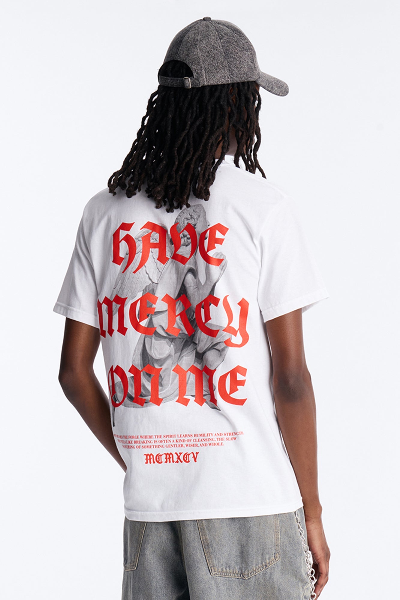 Pray For Me Angels Short Sleeve Tee - White Fashion Nova