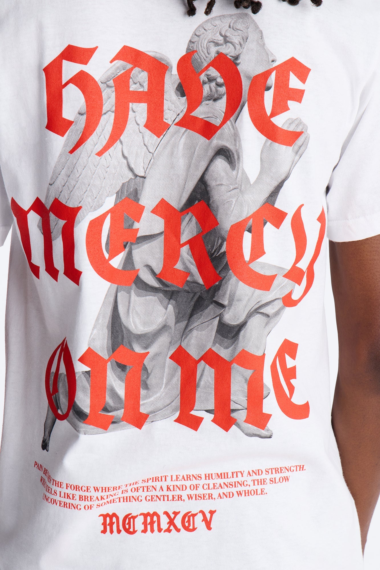 Pray For Me Angels Short Sleeve Tee - White Fashion Nova