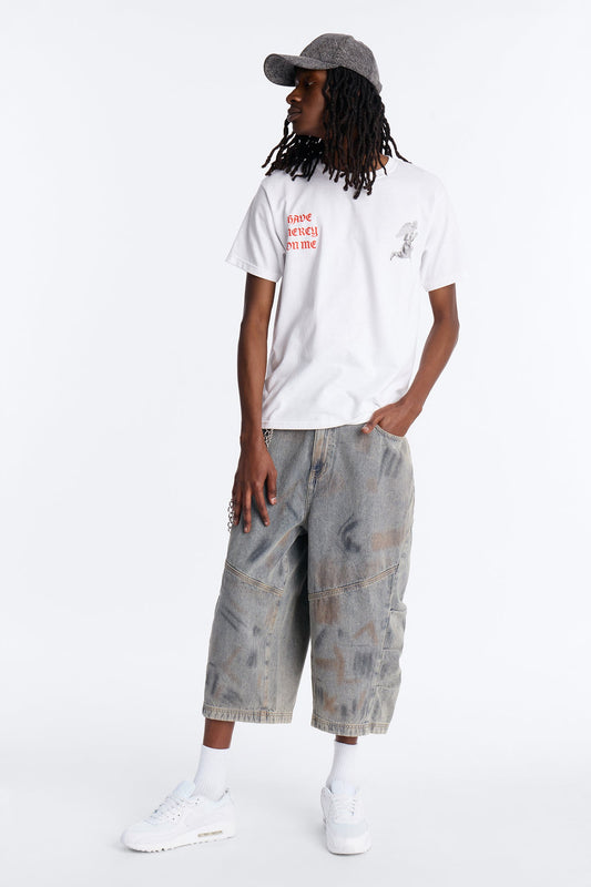 Barrel Chaos Denim Short - Vintage Wash Fashion Nova