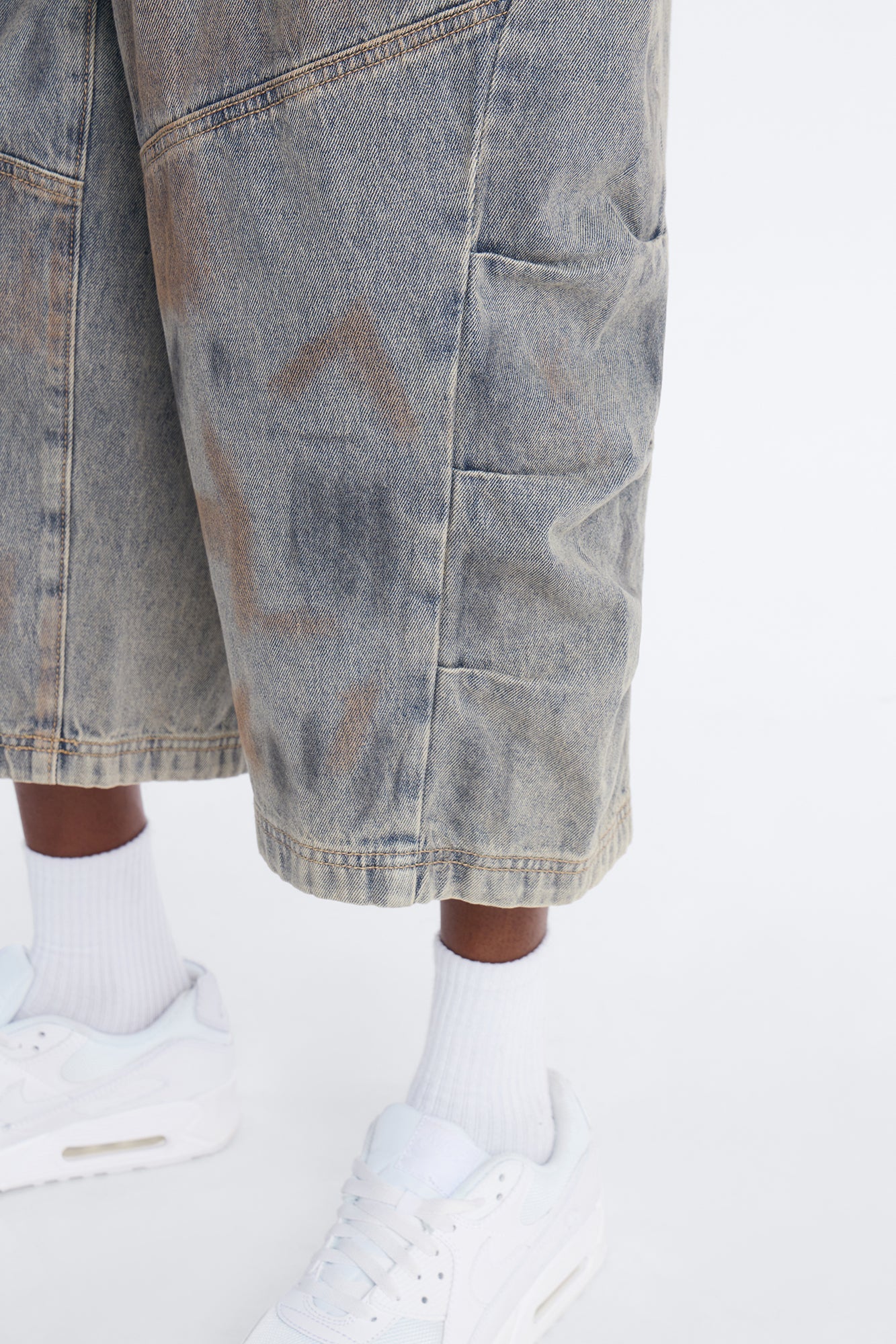 Barrel Chaos Denim Short - Vintage Wash Fashion Nova