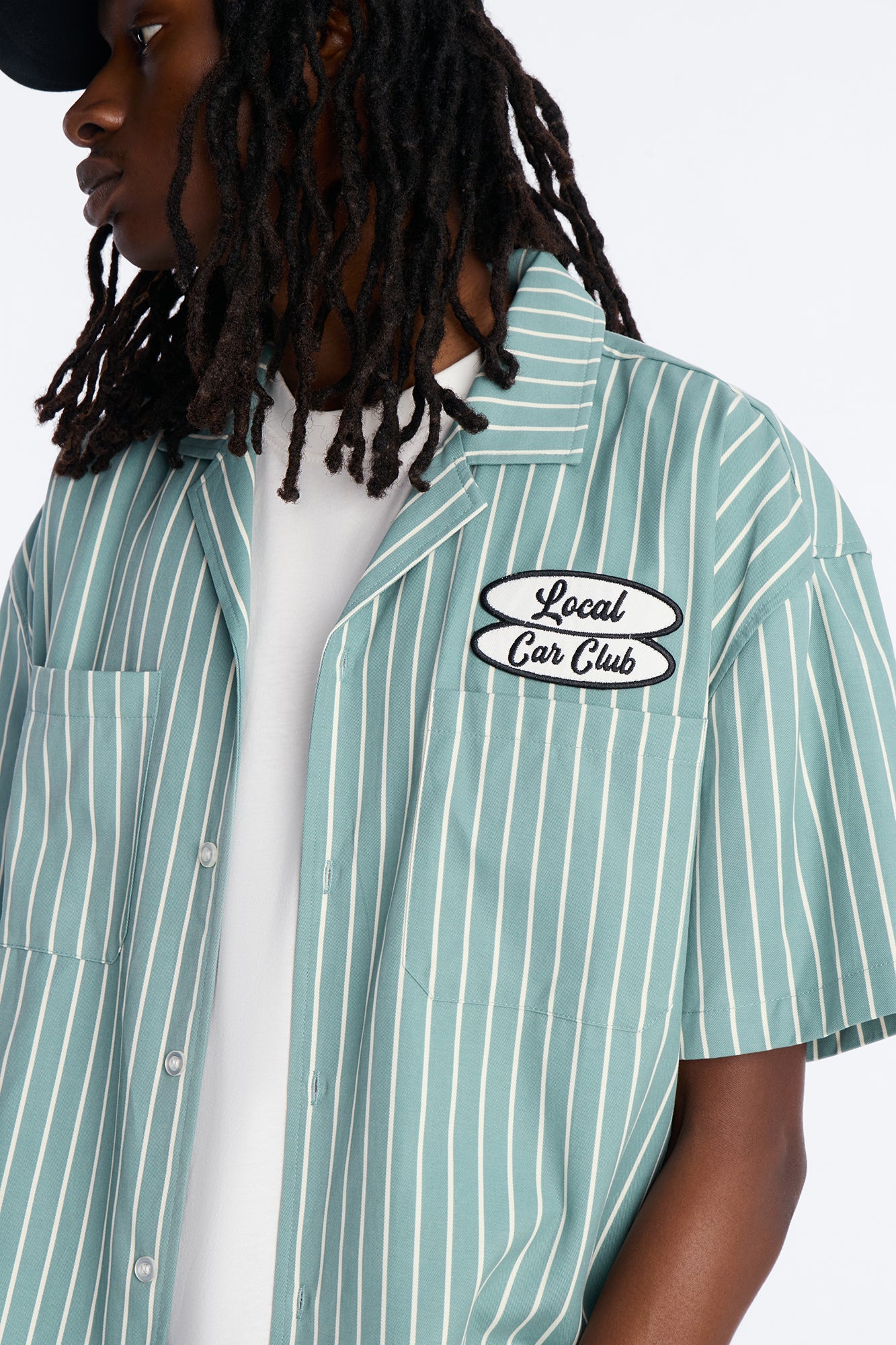 Garage Inn Mechanic Shirt - Green Fashion Nova