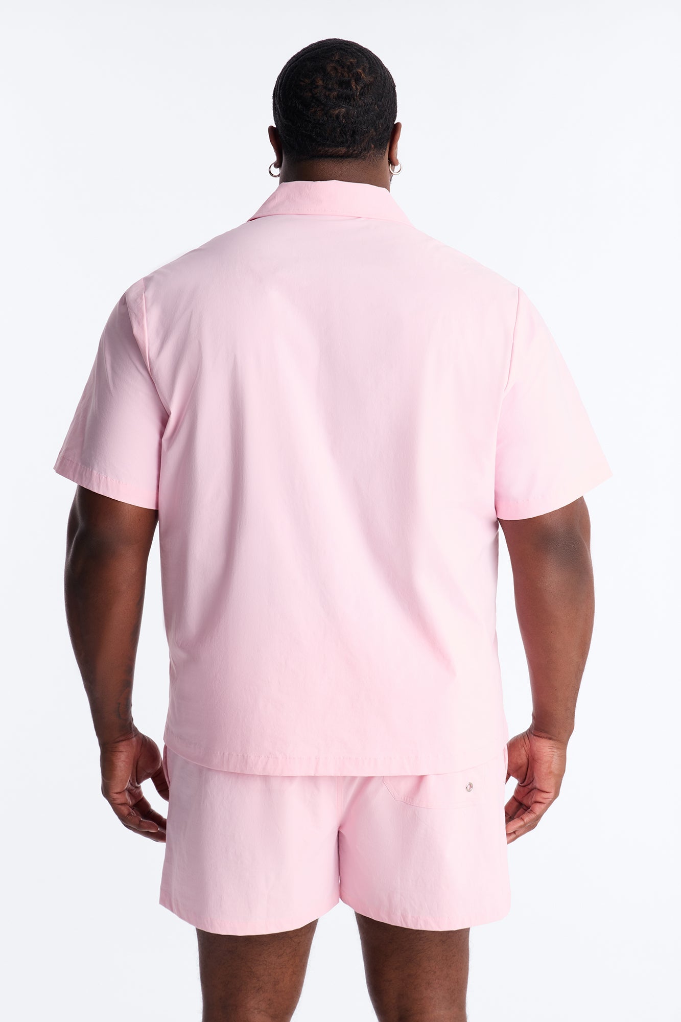 Montez Cuban Collar Button Up Shirt - Pink Fashion Nova